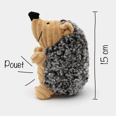 Peluche hérisson pour chien – jouet qui couine