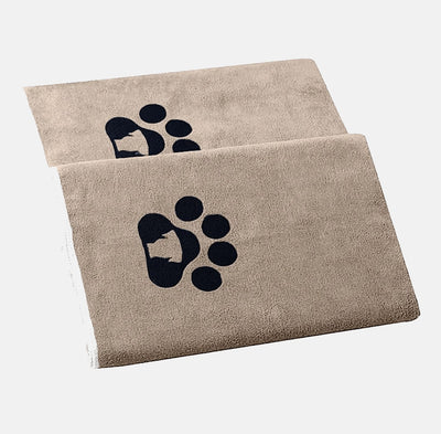 Serviette de bain microfibre ultra absorbante pour chien