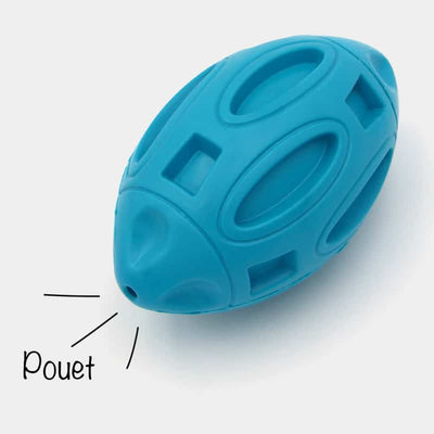 Balle pour chien indestructible – Ballon oval rigide qui couine