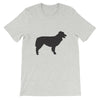 t-shirt gris avec berger australien