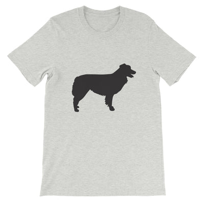 t-shirt gris avec berger australien