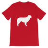 t-shirt rouge chien berger australien
